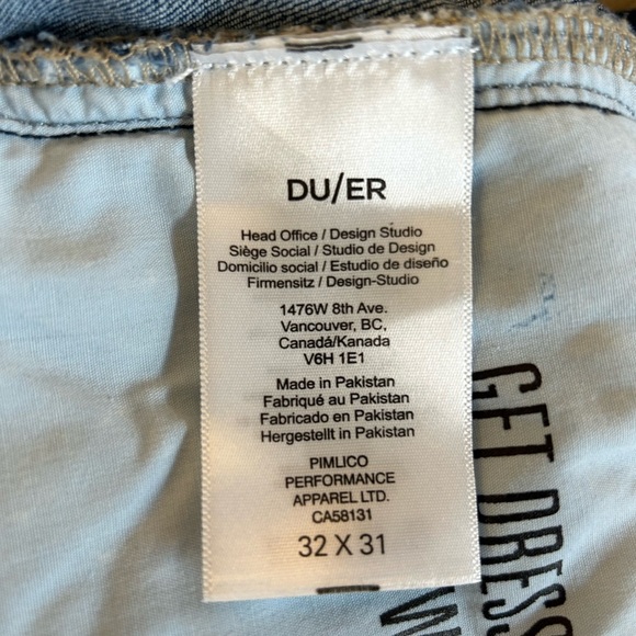 DU/ER Performance Denim Lite Pleated Pant - Slate Indigo - Picture 7 of 12